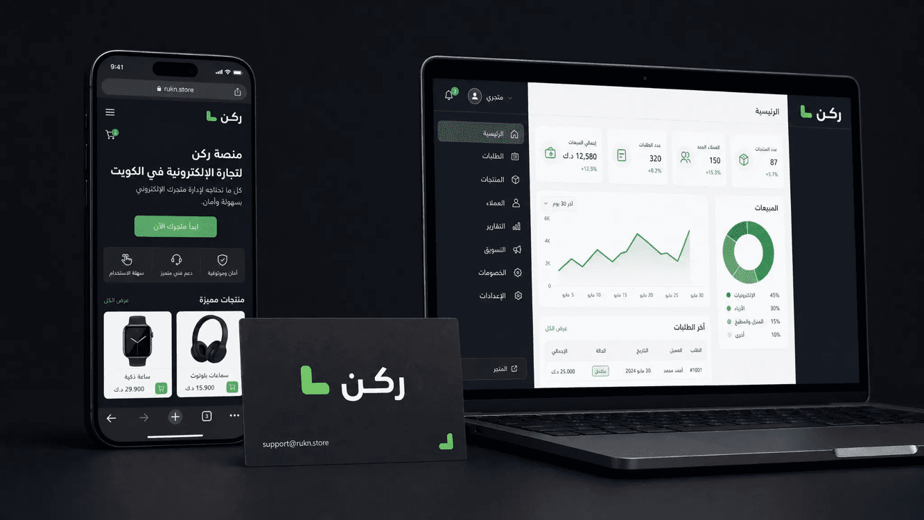 لوحة تحكم ركن